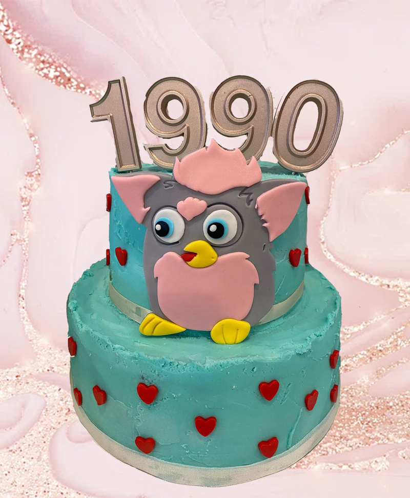 "90s Baby" Furby Cake