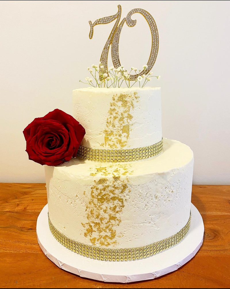 "Glittery in Gold" Cake