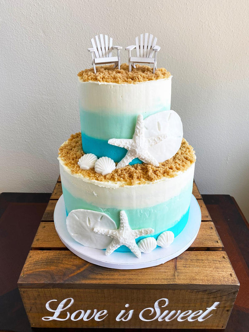 "Beachy Love" Cake