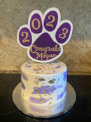"Congrats Grad" High School Graduation Cake