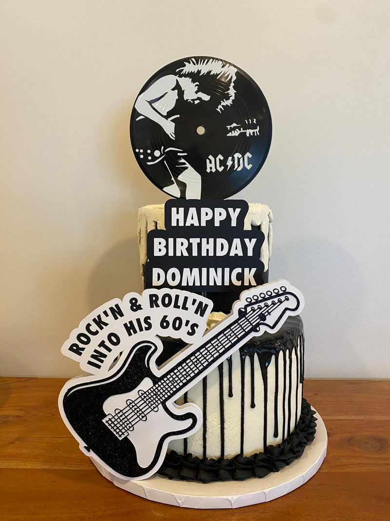 "Rock & Roll" AC/DC Birthday Cake