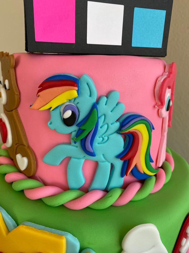 "I Love the 80s" Cake